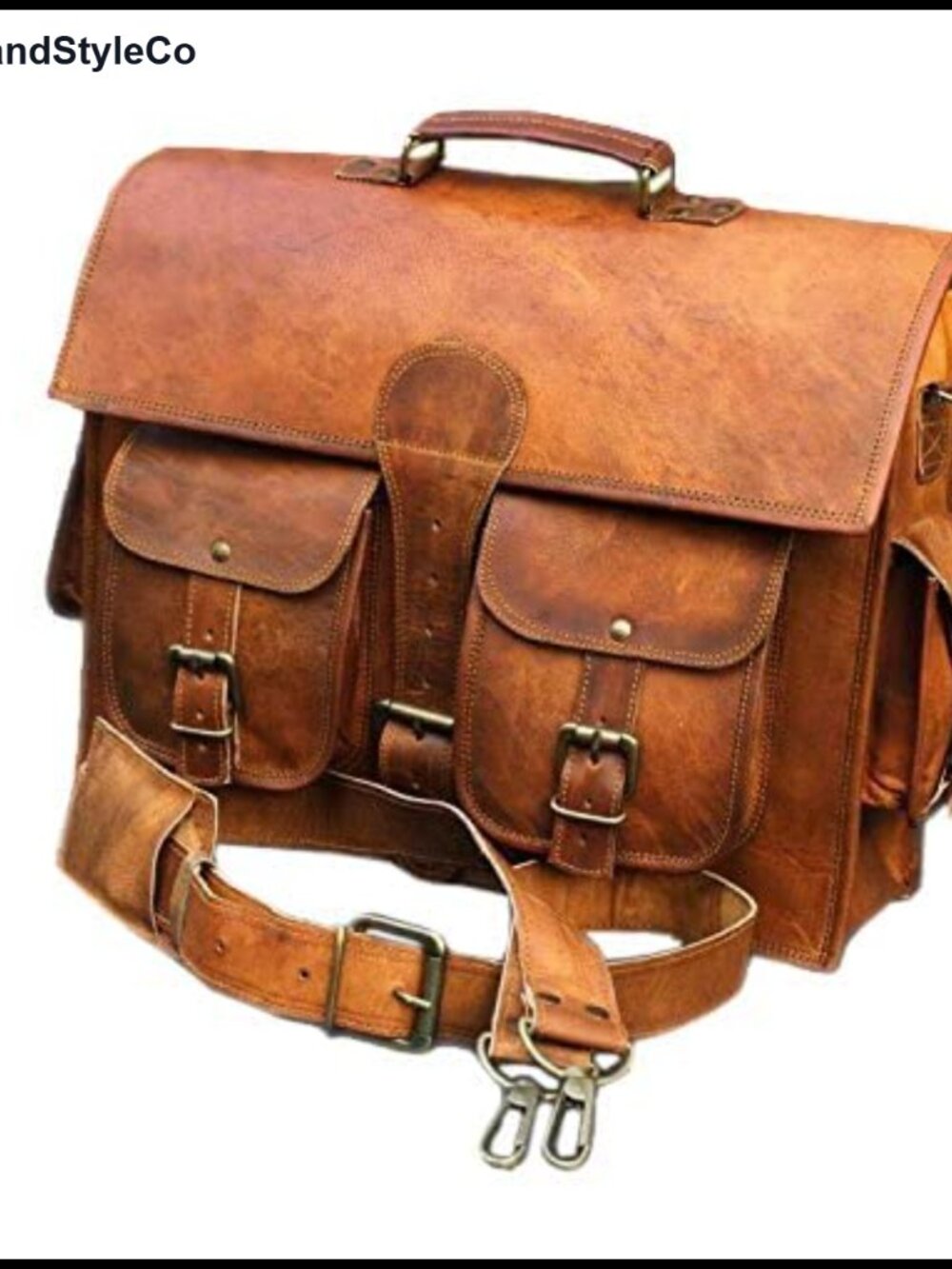 Genuine Leather Vintage Laptop Messenger Handmade Briefcase Bag Satchel
